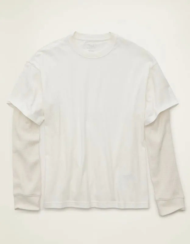 AE Boxy Fit Layered T-Shirt