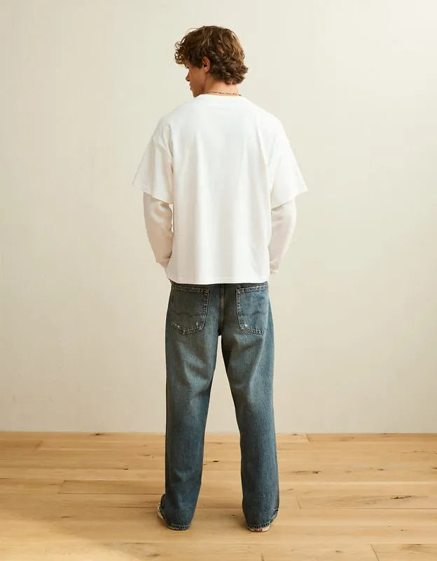 AE Boxy Fit Layered T-Shirt