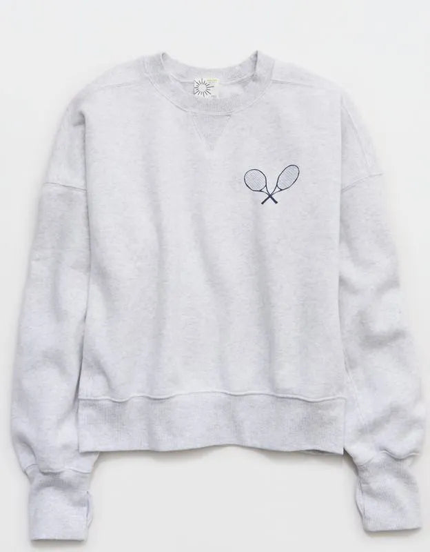 OFFLINE By Aerie x USTA Foundation Cloud Fleece Crewneck Sweatshirt
