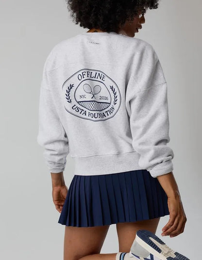 OFFLINE By Aerie x USTA Foundation Cloud Fleece Crewneck Sweatshirt