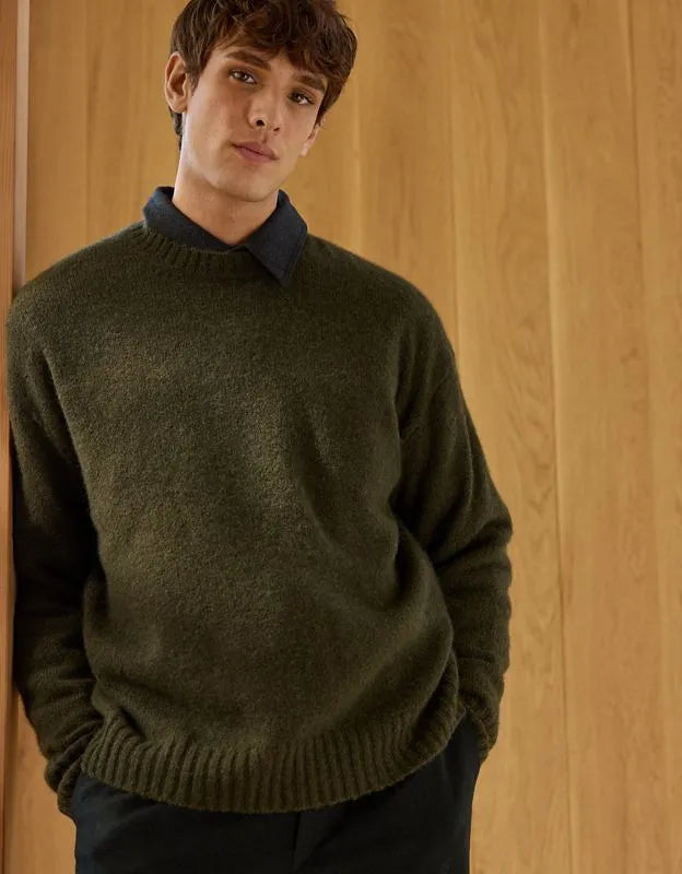 AE77 Premium Alpaca-Blend Sweater