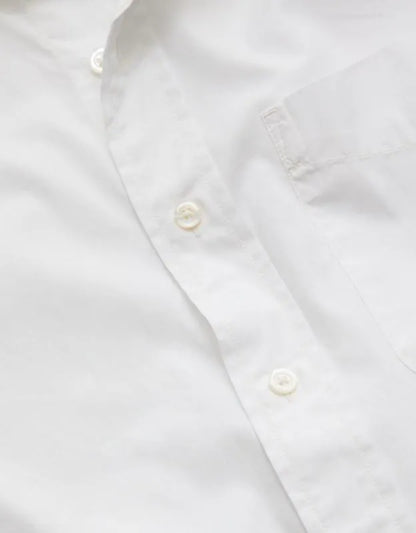 AE77 Premium Relaxed Striped Poplin Button-Up Shirt