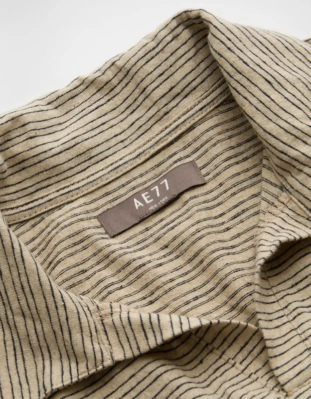 AE77 Premium Linen-Blend Polo Shirt