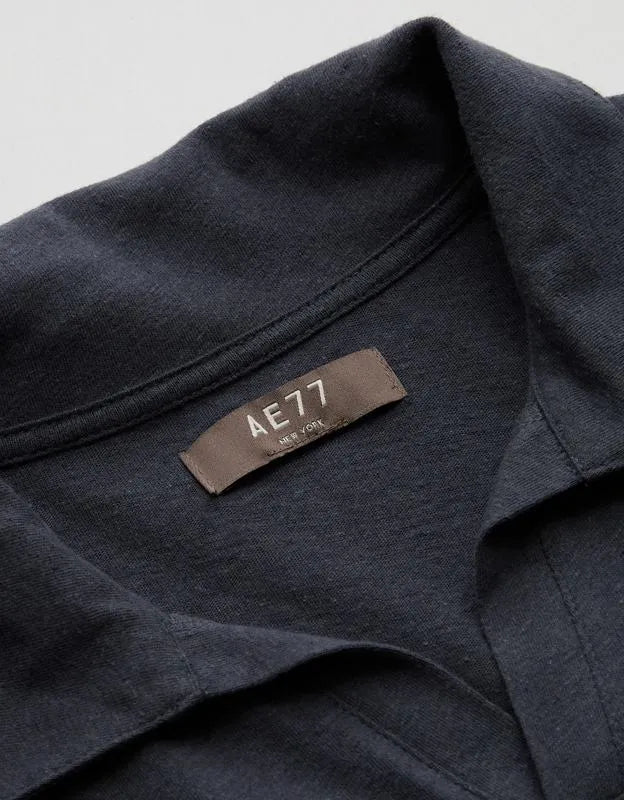 AE77 Premium Linen-Blend Polo Shirt
