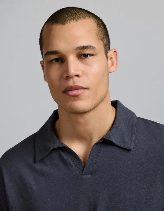 AE77 Premium Linen-Blend Polo Shirt