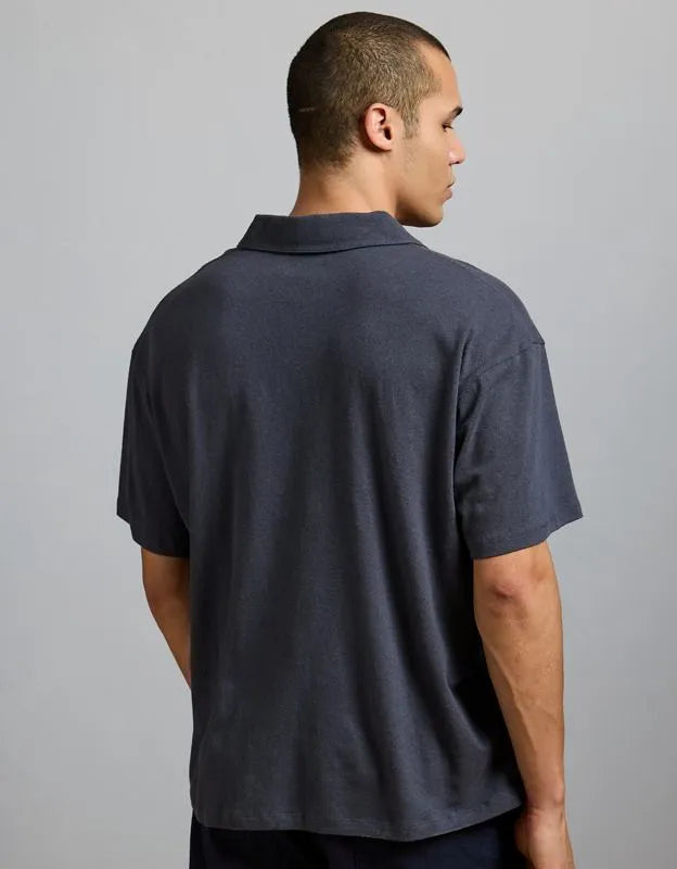 AE77 Premium Linen-Blend Polo Shirt