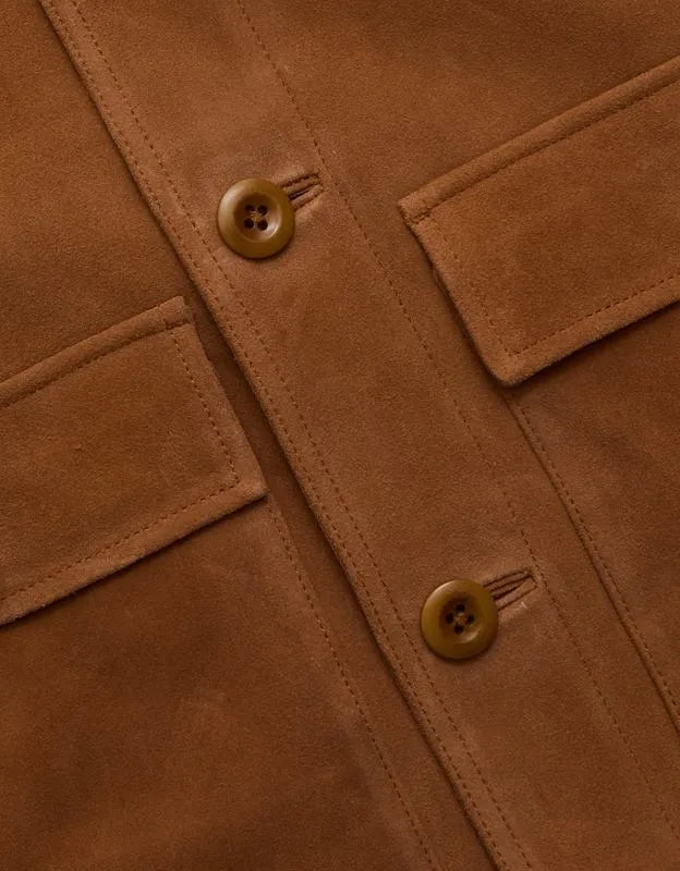 AE77 Suede Trucker Jacket