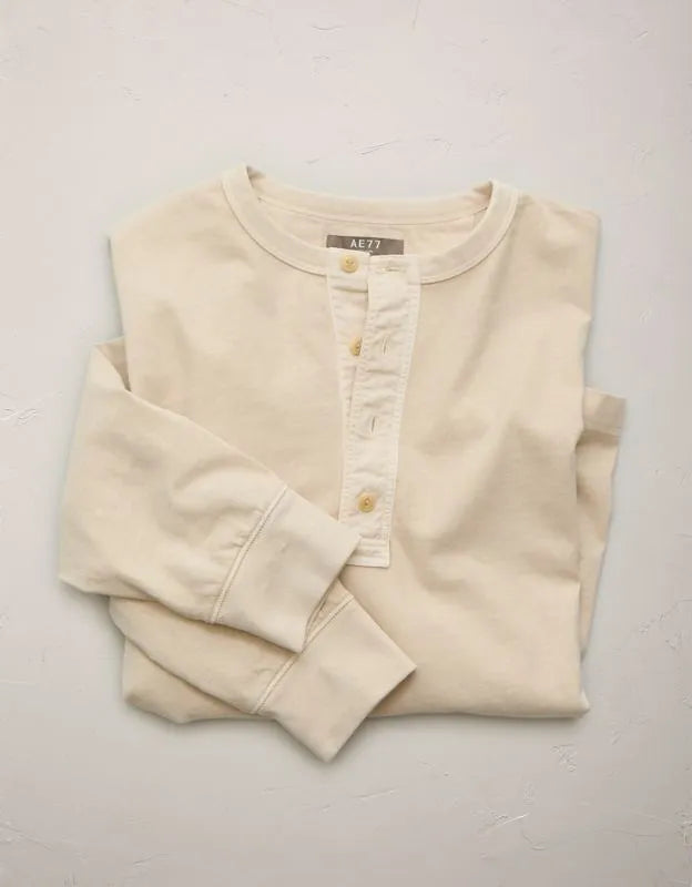 AE77 Long-Sleeve Surplus Henley Shirt