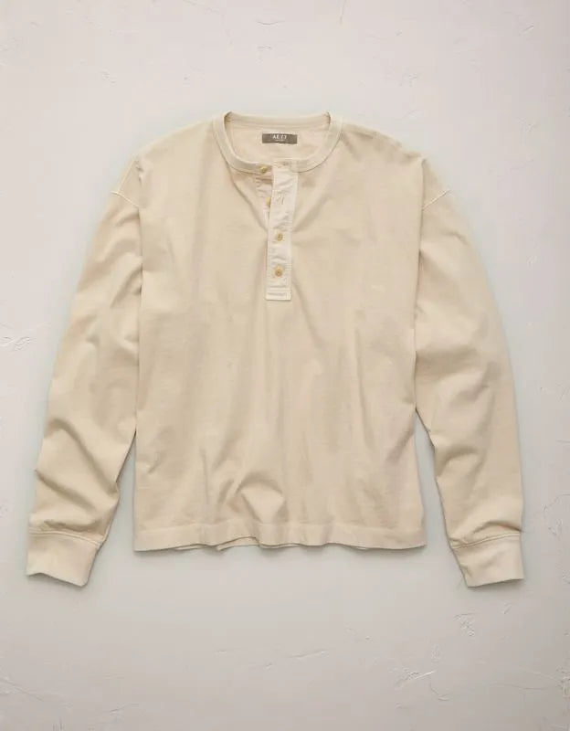 AE77 Long-Sleeve Surplus Henley Shirt