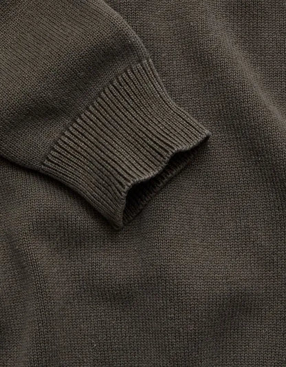 AE77 Garment-Washed Raglan Sweater