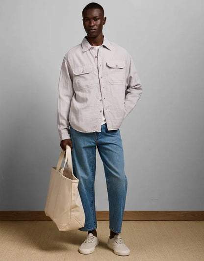 AE77 Cotton Gauze Utility Shirt
