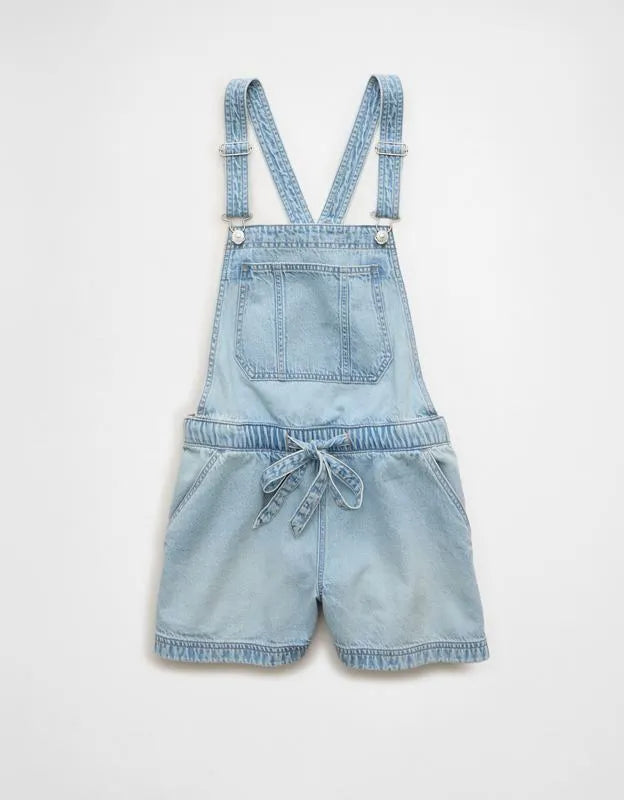 AE Stretch Tie-Waist Overall Short