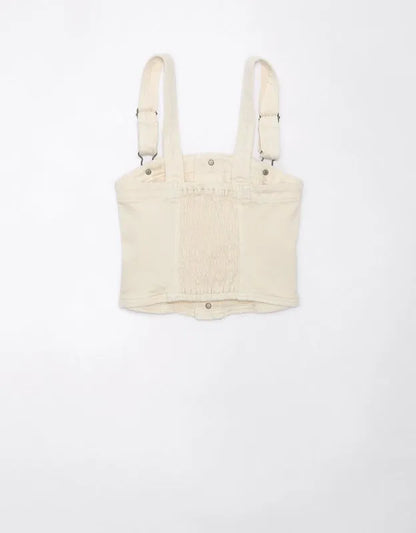 AE Cropped Denim Tank Top