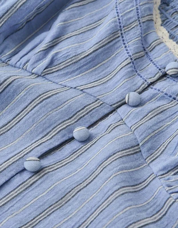 AE Puff Sleeve Pintuck Blouse