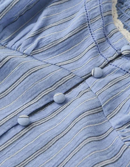 AE Puff Sleeve Pintuck Blouse