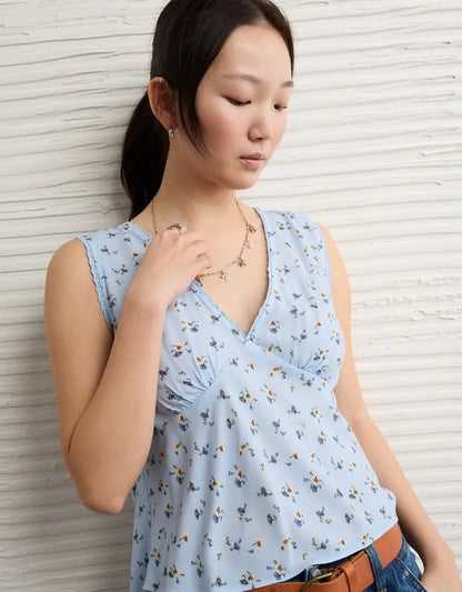 AE V-Neck Tie Back Top