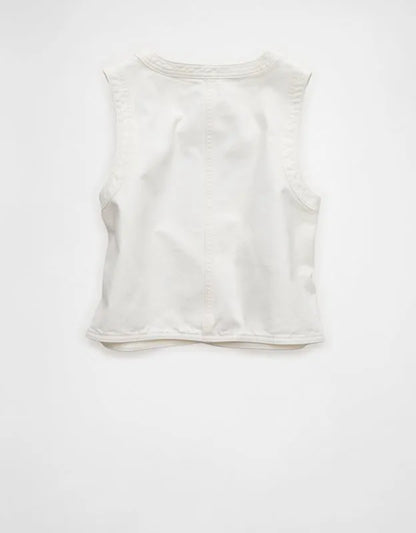 AE High-Neck Denim Vest