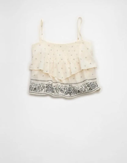 AE Tiered Pintuck Cami Top
