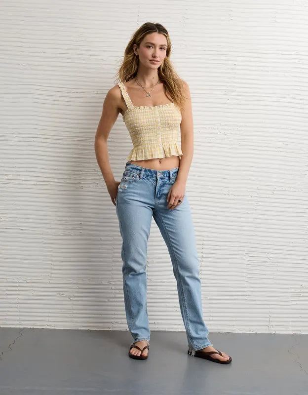 AE Smocked Button-Up Cami