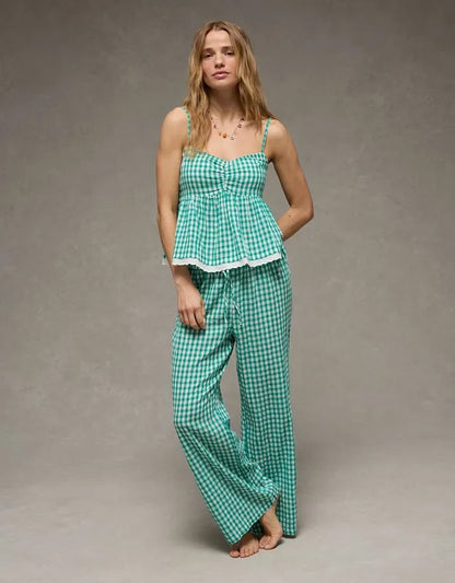 AE Gingham Side-Tie Cami