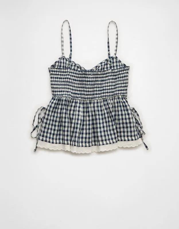 AE Gingham Side-Tie Cami