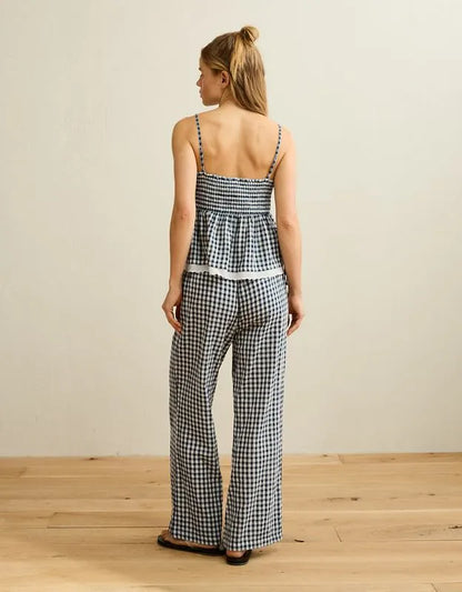 AE Gingham Side-Tie Cami