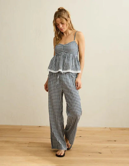 AE Gingham Side-Tie Cami