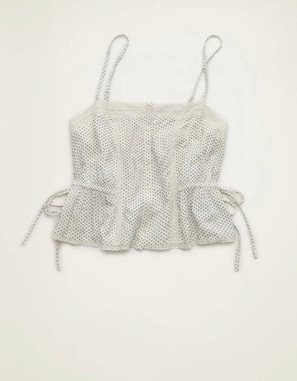 AE Tie-Waist Button-Up Cami