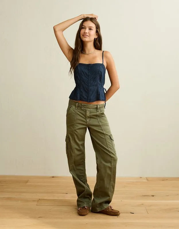 AE Tie-Waist Button-Up Cami