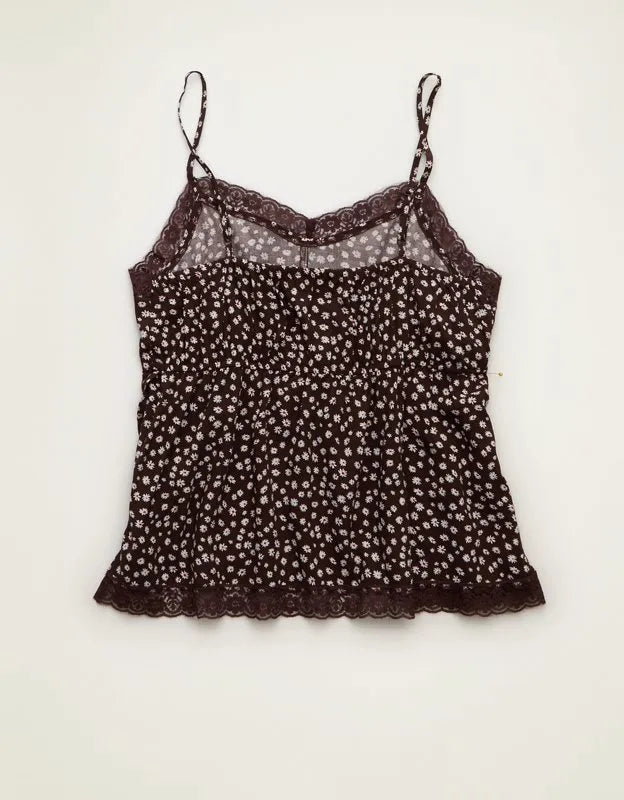 AE Lace-Trim Ditsy Cami