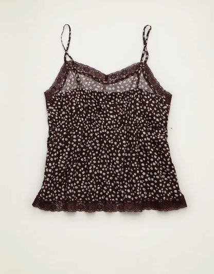 AE Lace-Trim Ditsy Cami