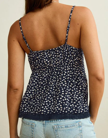 AE Lace-Trim Ditsy Cami
