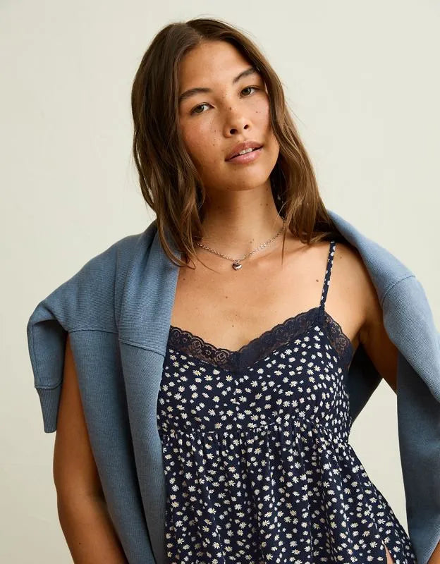 AE Lace-Trim Ditsy Cami