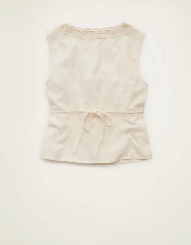 AE Lace-Trim Scoop Neck Tank