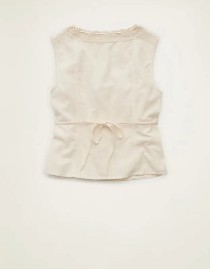AE Lace-Trim Scoop Neck Tank
