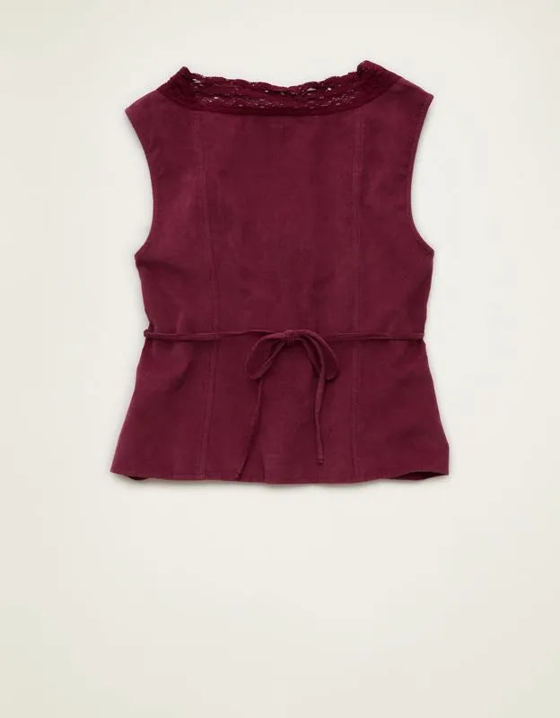 AE Lace-Trim Scoop Neck Tank