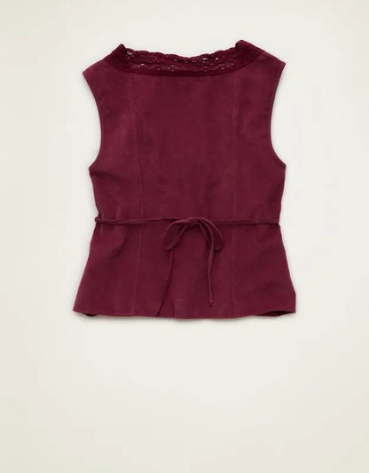 AE Lace-Trim Scoop Neck Tank