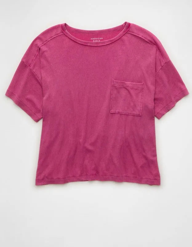 AE Soft & Sexy Ribbed Pocket T-Shirt
