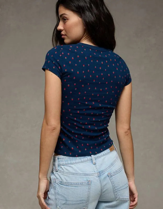 AE Hey Baby Cotton Slub Tee