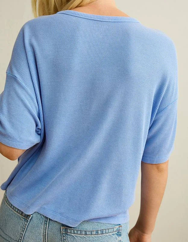 AE Soft & Sexy Waffle Crew Neck Tee