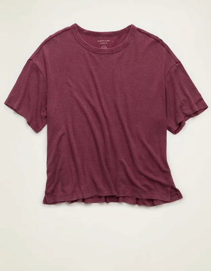 AE Soft & Sexy Waffle Crew Neck Tee