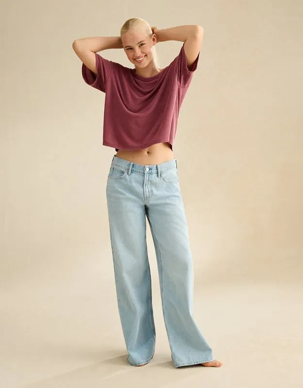 AE Soft & Sexy Waffle Crew Neck Tee