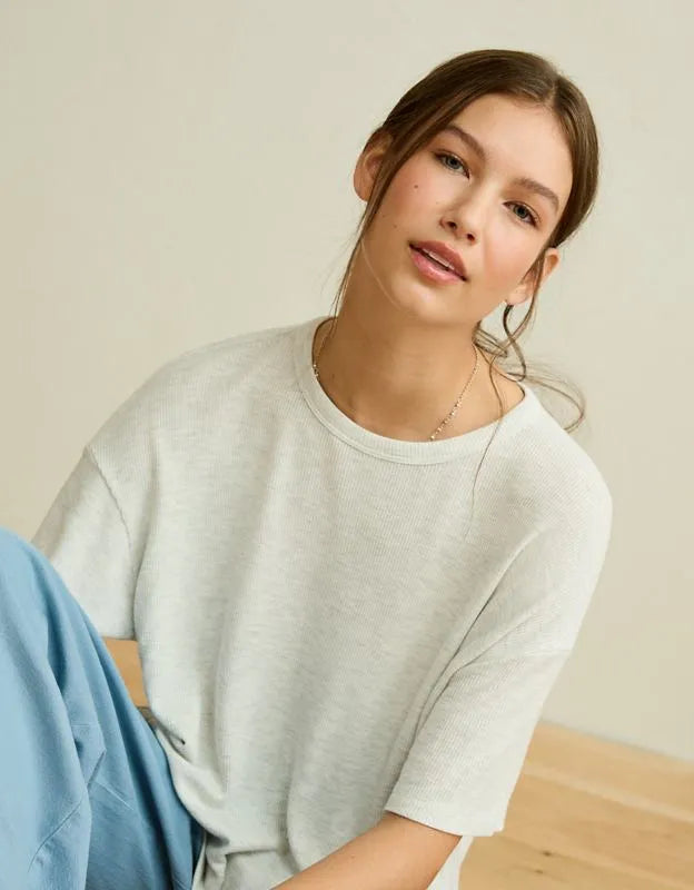 AE Soft & Sexy Waffle Crew Neck Tee