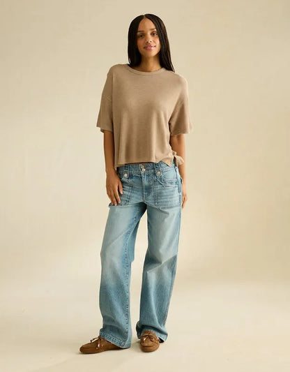 AE Soft & Sexy Waffle Crew Neck Tee