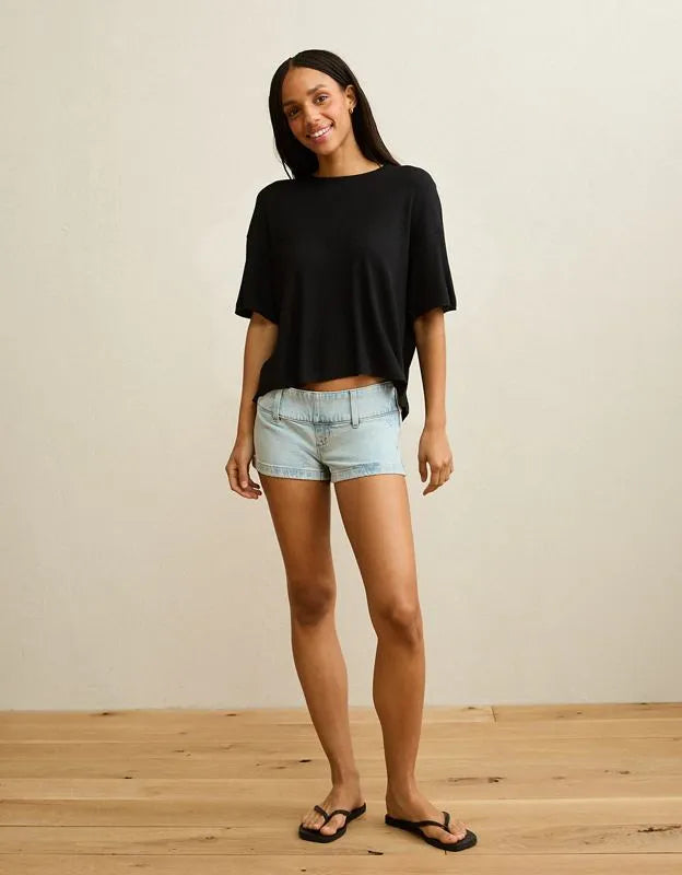 AE Soft & Sexy Waffle Crew Neck Tee