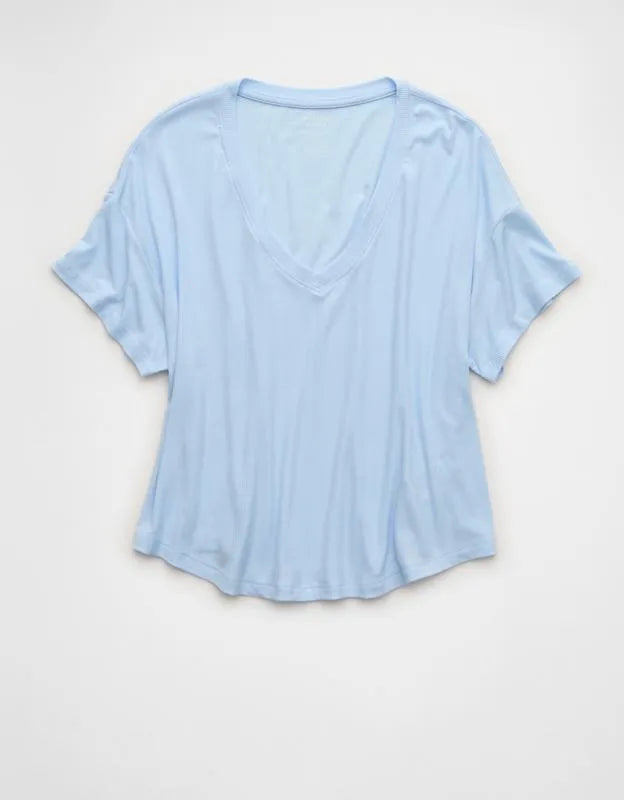 AE Soft & Sexy Ribbed V-Neck T-Shirt