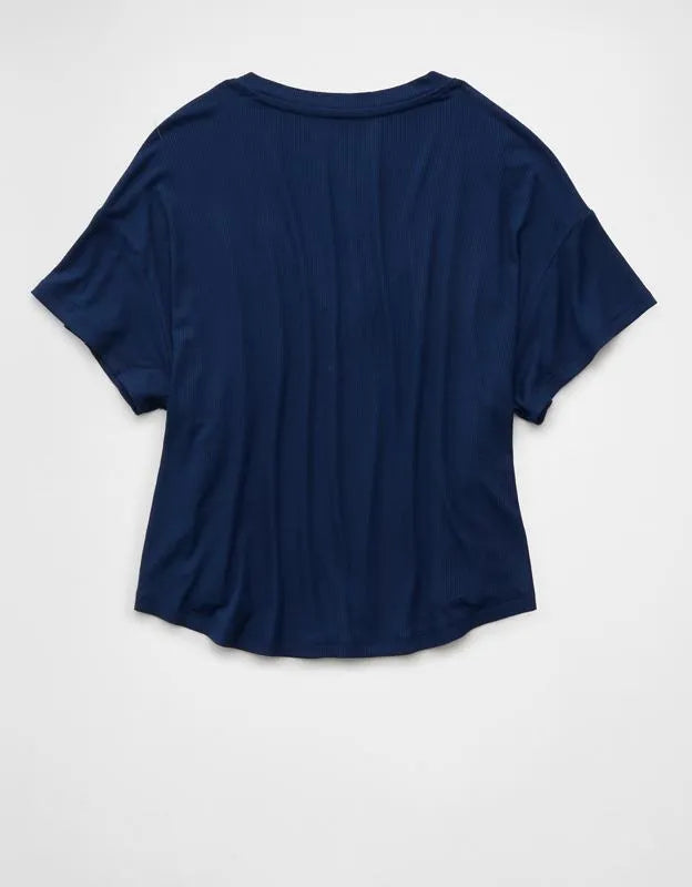 AE Soft & Sexy Ribbed V-Neck T-Shirt