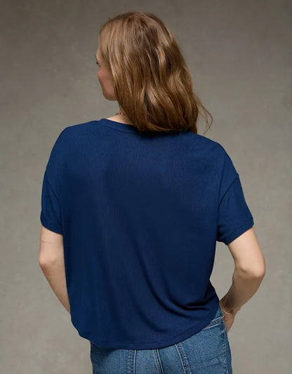 AE Soft & Sexy Ribbed V-Neck T-Shirt