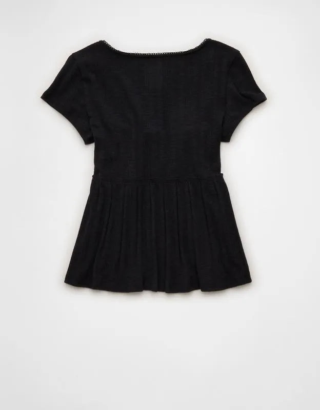 AE Henley Babydoll T-Shirt