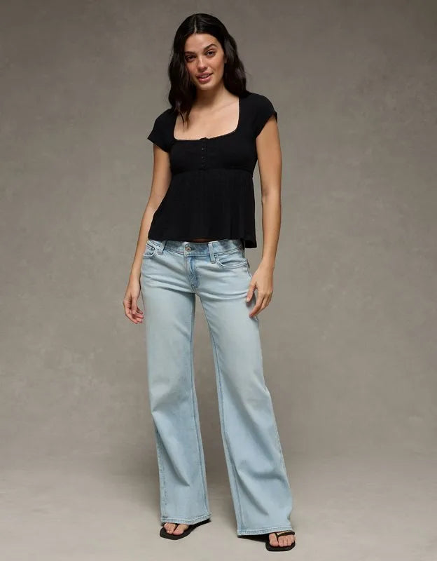 AE Henley Babydoll T-Shirt